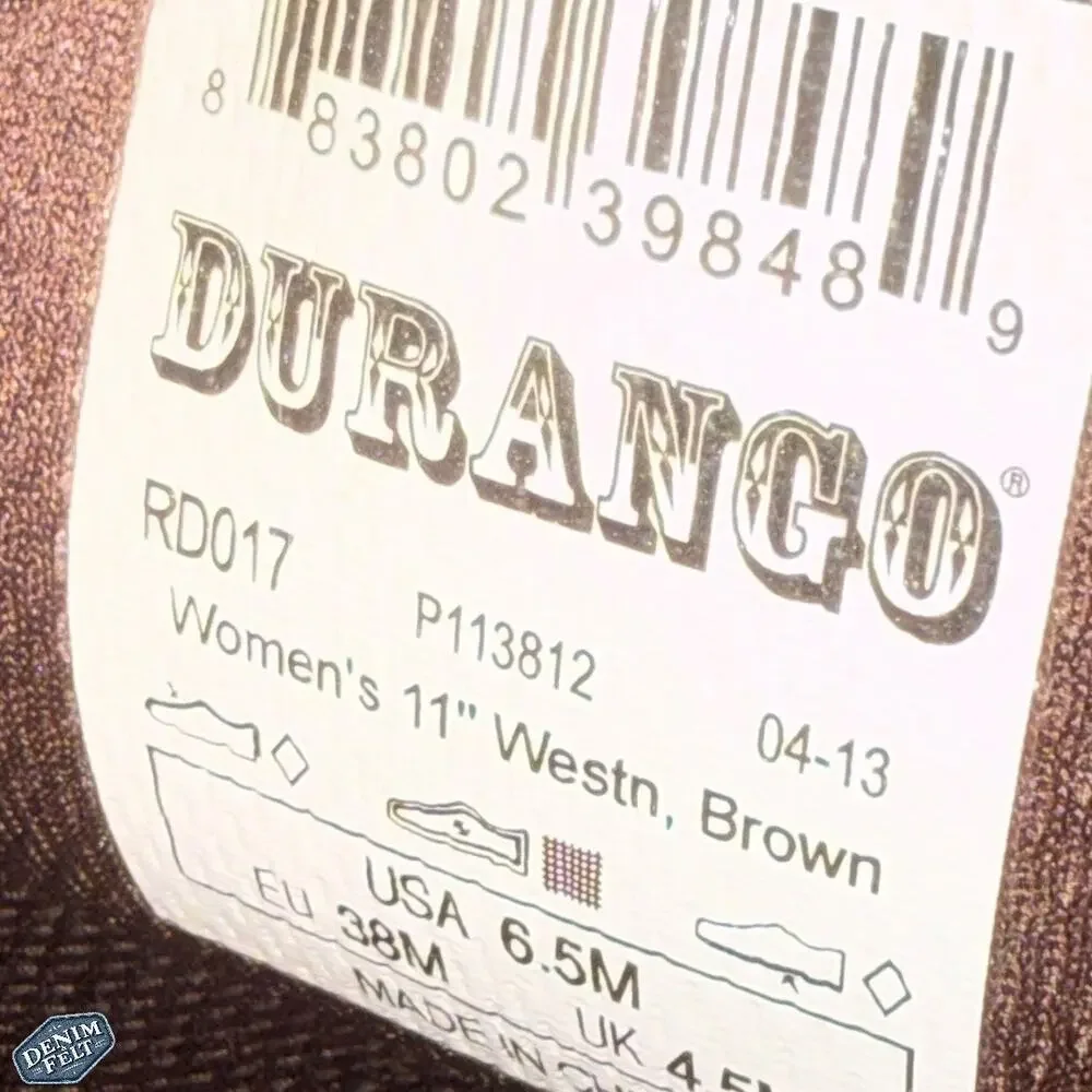 Durango® Crush Women's Brown Western/Cowboy‎ Scalloped 11” Boots